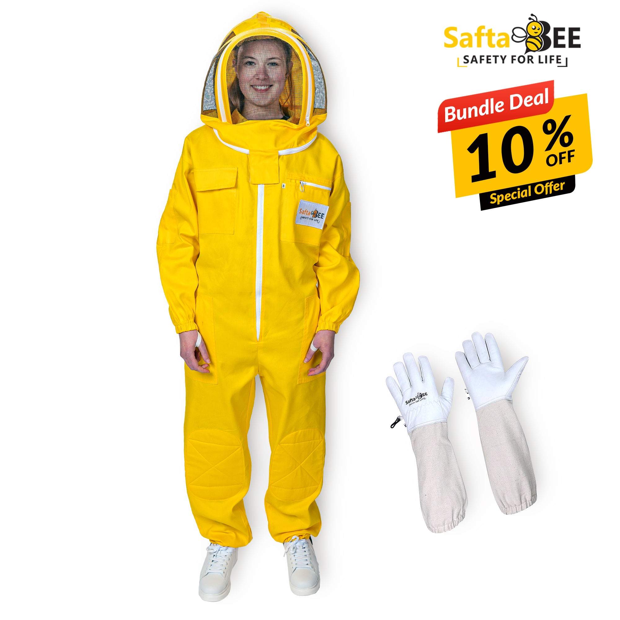 Stay Safe & Visible with Our Premium Yellow Beekeeping Suit – Now 10% Off!