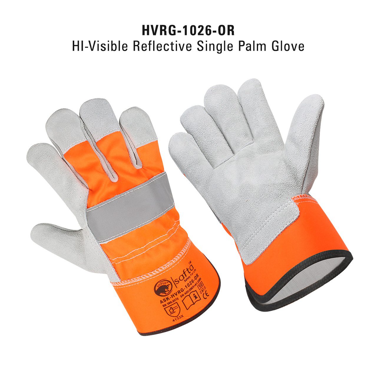 Rigger Gloves | Safety Gloves leather Work Gloves pure Leather PACK of 10