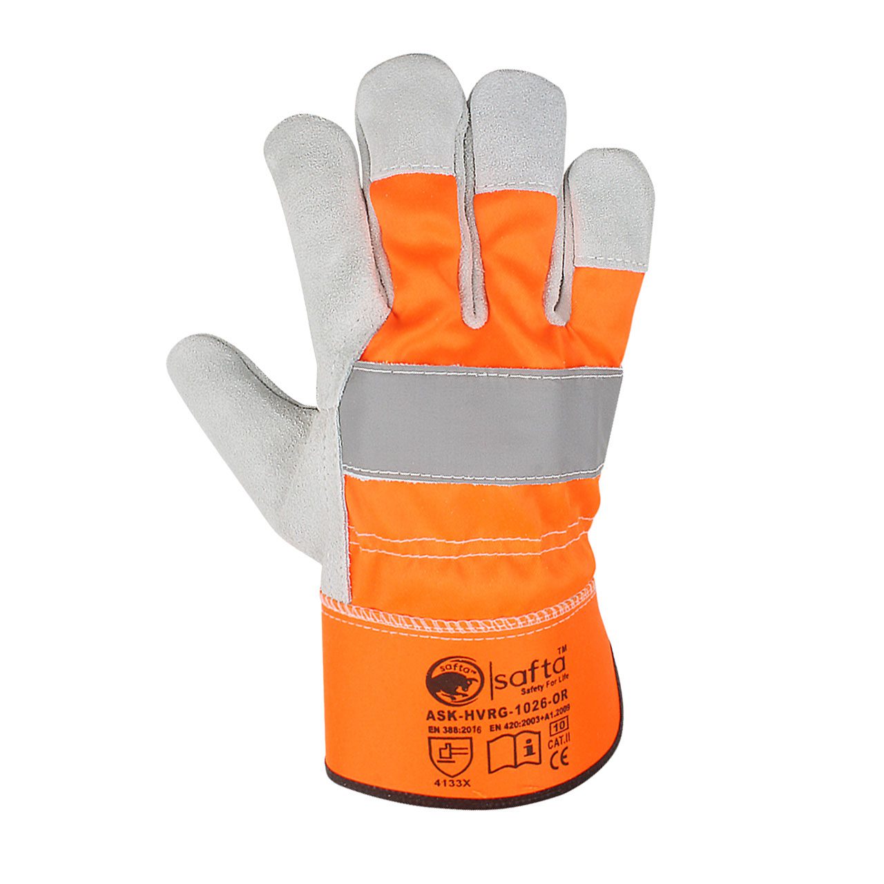 Rigger Gloves | Safety Gloves leather Work Gloves pure Leather PACK of 10