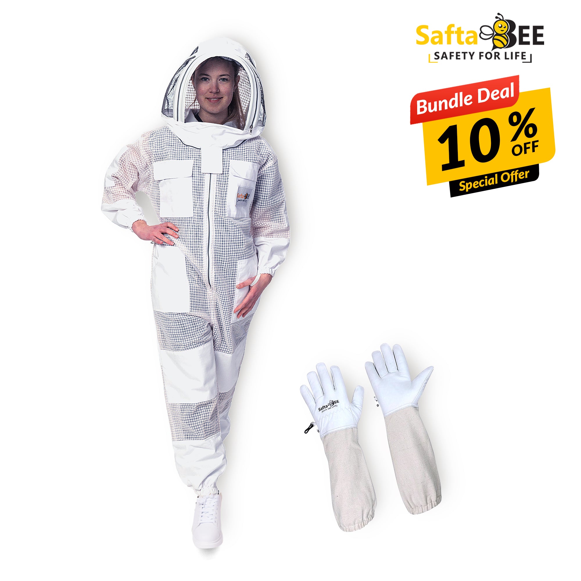 Customized Beekeeping Suit White