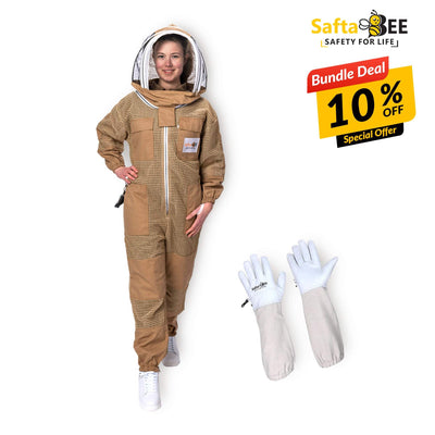 Customized Beekeeping Suit Brown 
