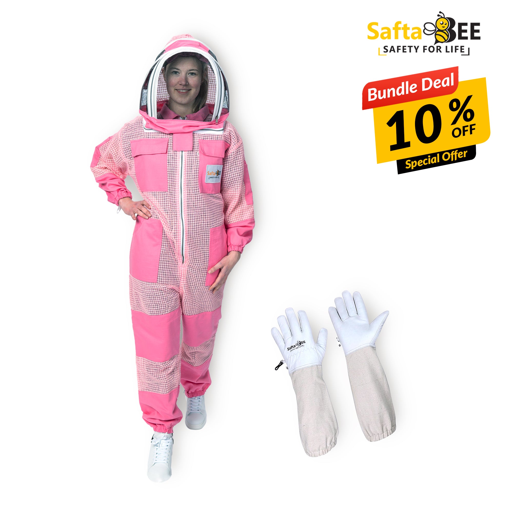 Customized Beekeeping Suit Pink