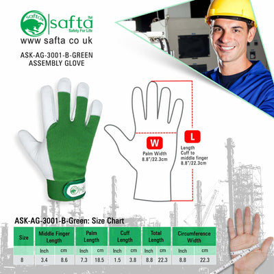 work gloves men and women leather work gloves light duty gloves safta bee