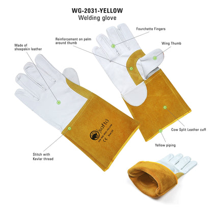 TIG Welding Gloves | Heat Resistant Kevlar Stitched & Flameproof | Welder Gloves Low Price on Bulk