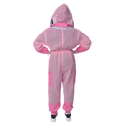 Vented best beekeeping suit with fencing veil by Safta Bee,