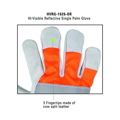 Rigger Gloves | Safety Gloves leather Work Gloves pure Leather PACK of 10